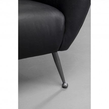 Armchair Goldfinger black Kare Design