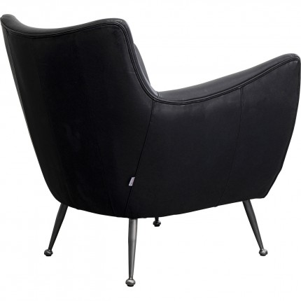 Armchair Goldfinger black Kare Design