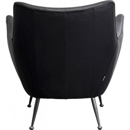 Armchair Goldfinger black Kare Design