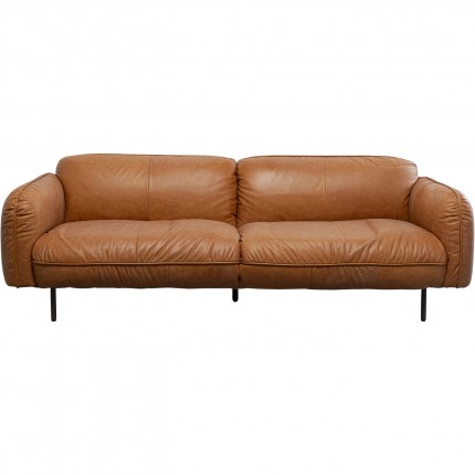 Sofa Calgary 3-Seater light brown Kare Design