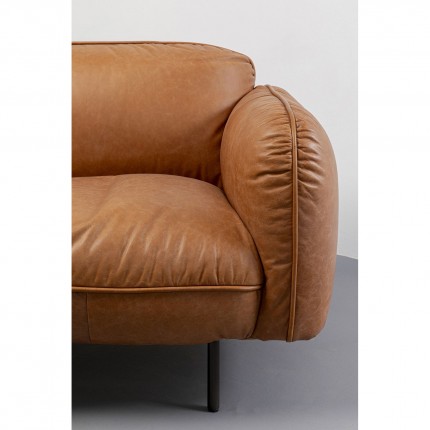 Sofa Calgary 3-Seater light brown Kare Design