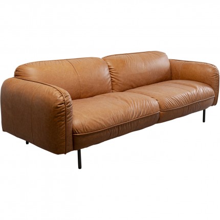 Sofa Calgary 3-Seater light brown Kare Design