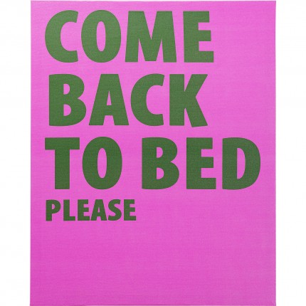 Schilderij Come Back To Bed 40x50cm Kare Design