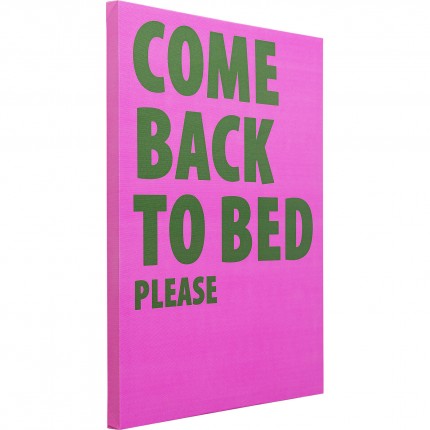 Schilderij Come Back To Bed 40x50cm Kare Design