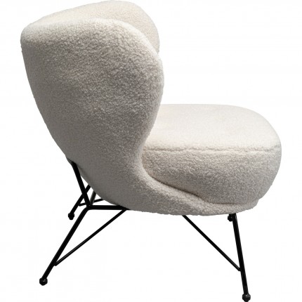 Armchair Jacky Teddy white Kare Design