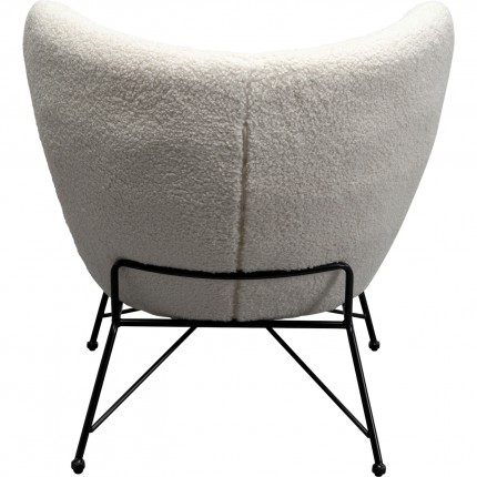 Armchair Jacky Teddy white Kare Design