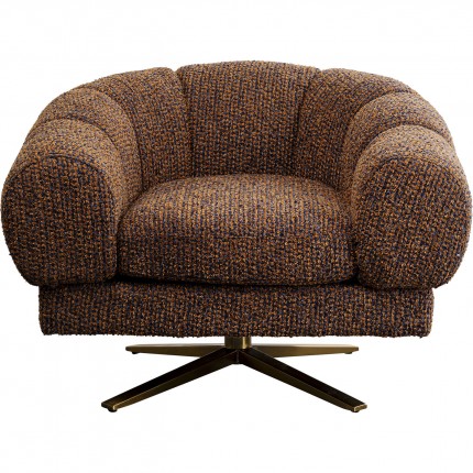 Swivel armchair Janno brown Kare Design