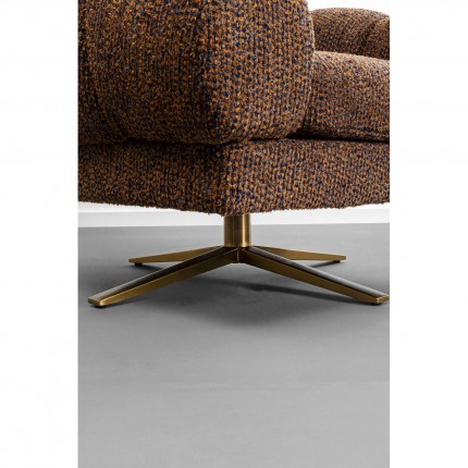 Swivel armchair Janno brown Kare Design