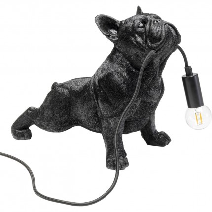 Table Lamp bulldog black Kare Design