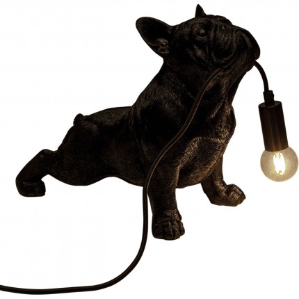 Table Lamp bulldog black Kare Design