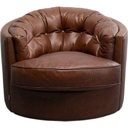 Swivel Armchair Music Hall brown Kare Design