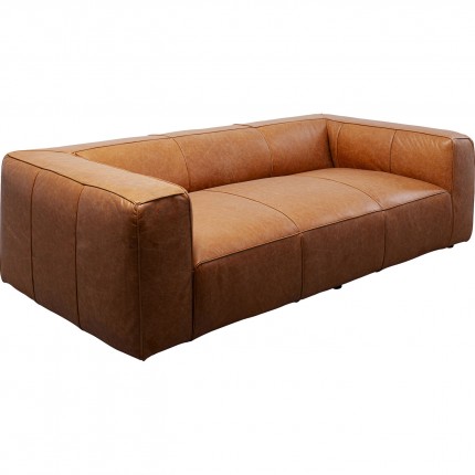 Sofa Cubetto 3-Seater light brown Kare Design