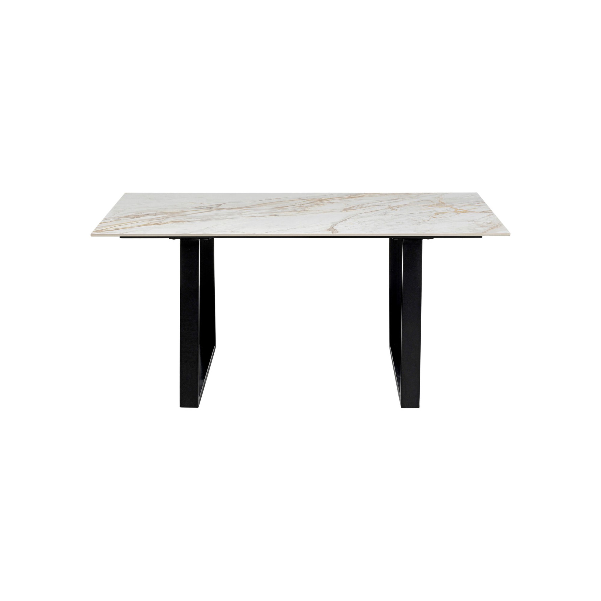 Eettafel Eternity 160x80cm wit en zwart Kare Design