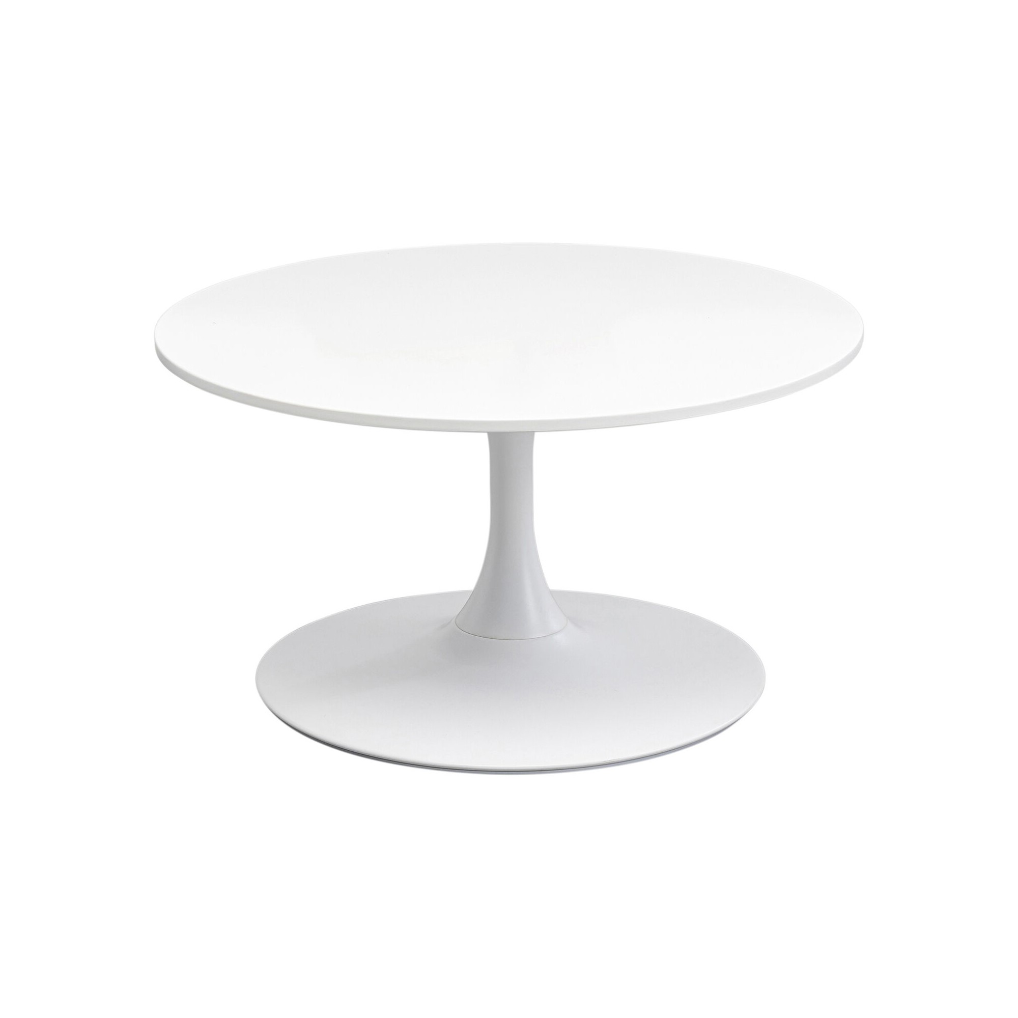 Table basse Schickeria blanc Ø80cm