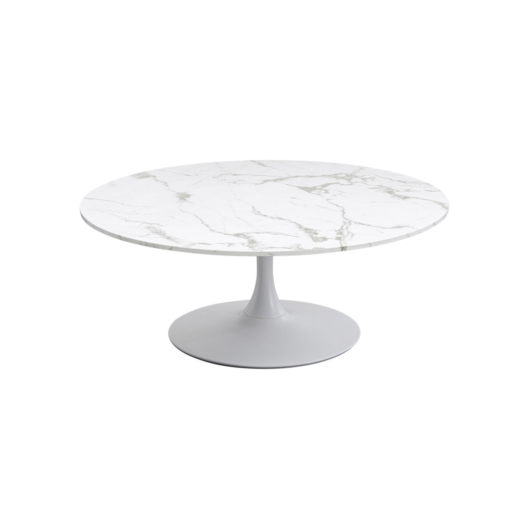 Table basse Schickeria Marbre blanc Ø110cm