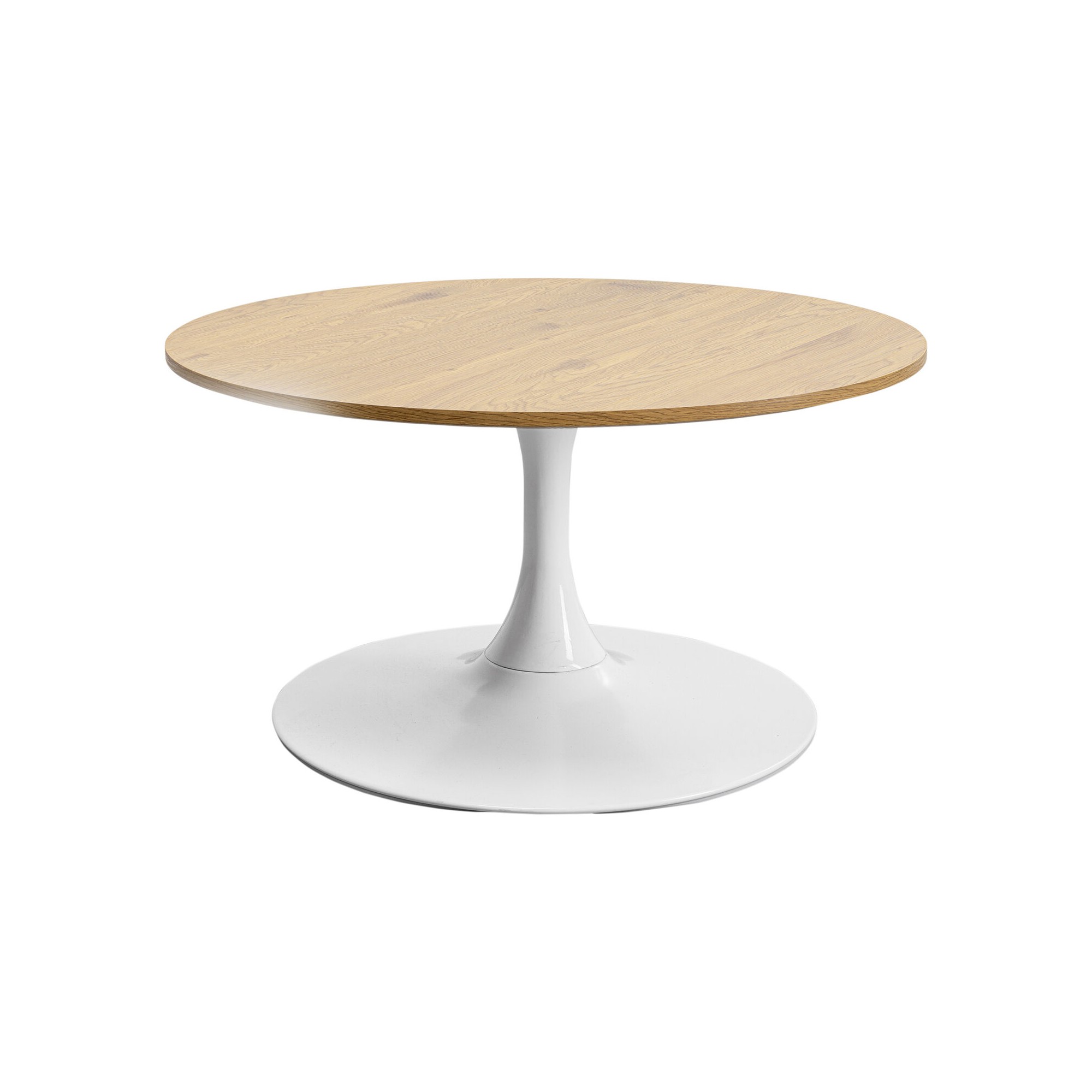 Table basse Schickeria Chêne blanc Ø80cm