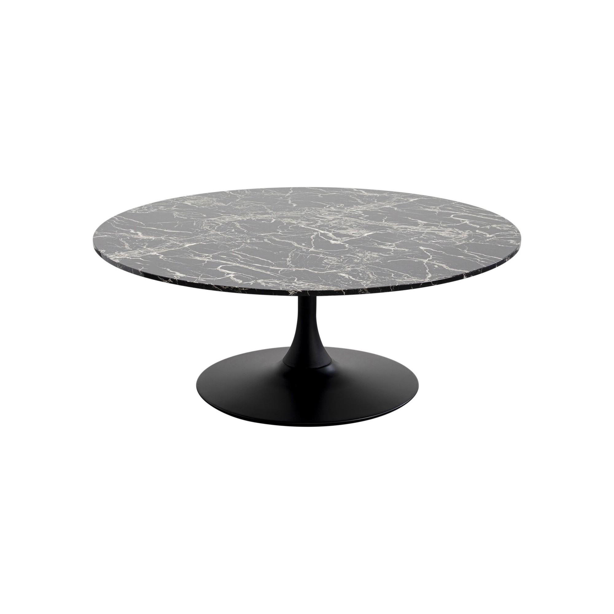 Table basse Schickeria Marbre noir Ø110cm