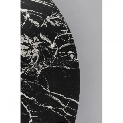 Coffee Table Schickeria marbleprint black Ø110cm Kare Design