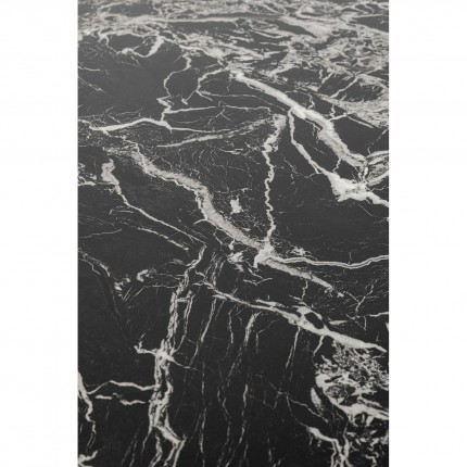 Coffee Table Schickeria marbleprint black Ø110cm Kare Design