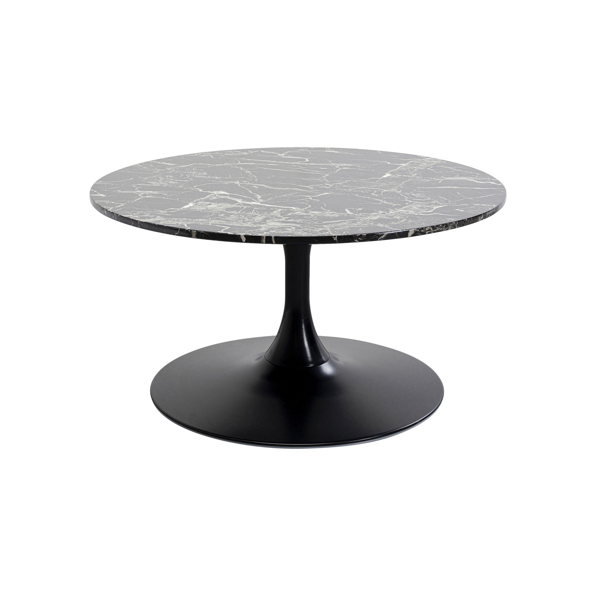 Table basse Schickeria Marbre noir Ø80cm