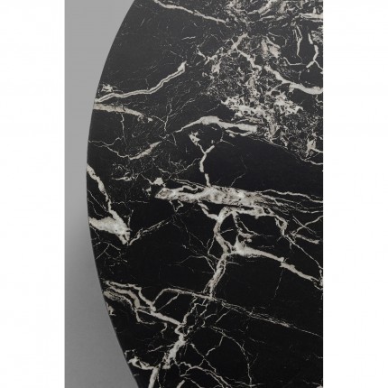 Coffee Table Schickeria marbleprint black Ø80cm Kare Design