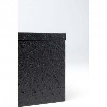 Boxes black crocodile gold (2/Set) Kare Design