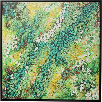 Schilderij Top View groen 100x100cm Kare Design