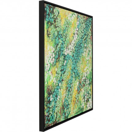 Framed Picture Top View green 100x100cm Kare Design