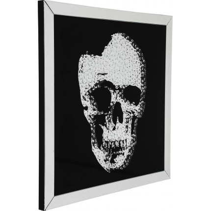 Picture Frame Mirror Skull 100x100cm Kare Design