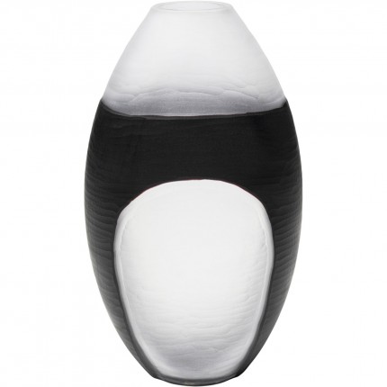 Vase Shadow black and white 41cm Kare Design