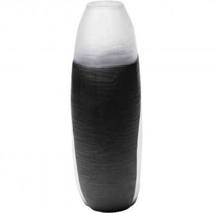 Vase Shadow black and white 41cm Kare Design