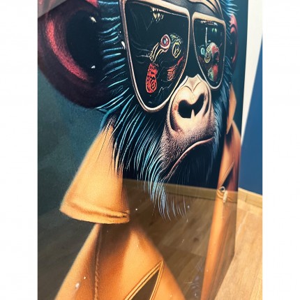 Glass Picture Punk Gorilla 60x80cm Kare Design