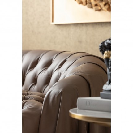 Sofa Drapes 3-Seater brown Kare Design