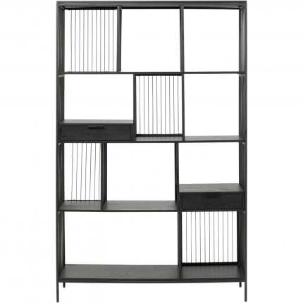 Bookshelf Bologna zwart 200x125cm Kare Design