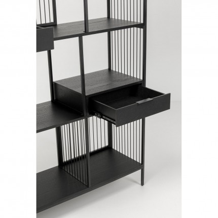 Bookshelf Bologna zwart 200x125cm Kare Design