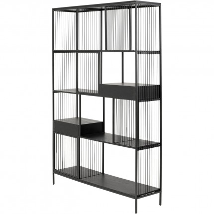 Bookshelf Bologna zwart 200x125cm Kare Design