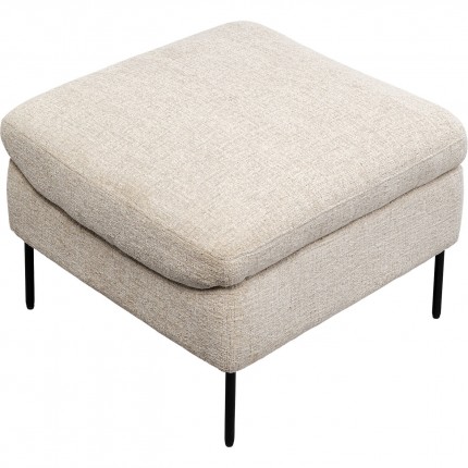 Fauteuil en Voetensteun Quinn beige Kare Design