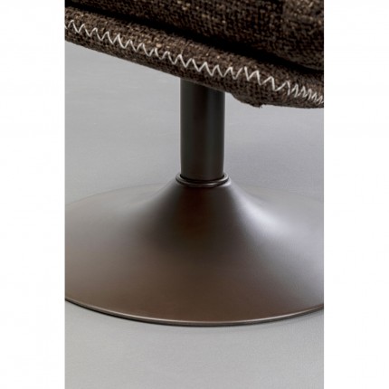 Swivel Armchair with stool Montreal Kare Design