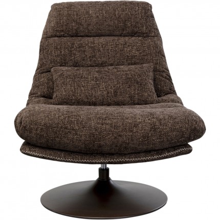 Swivel Armchair with stool Montreal Kare Design