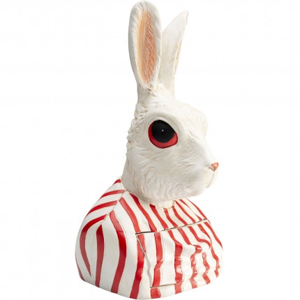 Box rabbit white and red Kare Design