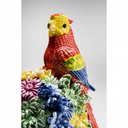 Deco woman flowers parrot 50cm Kare Design