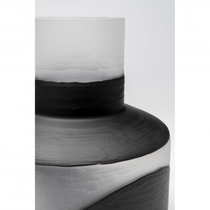 Vase Shadow black and white 34cm Kare Design