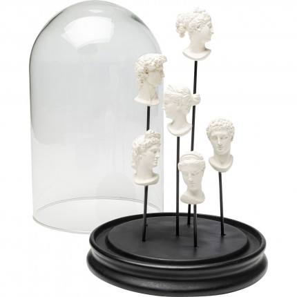 Decoratie bustes onder cloche Kare Design