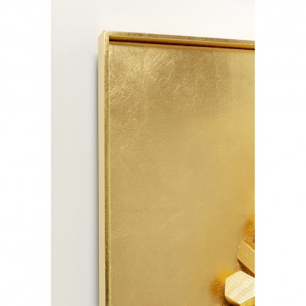 Wall Deco XL Mikado gold 120x120cm Kare Design