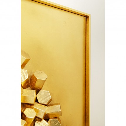 Wall Deco XL Mikado gold 120x120cm Kare Design