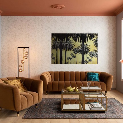 Wandfoto Metallic Palms 120x180cm Kare Design