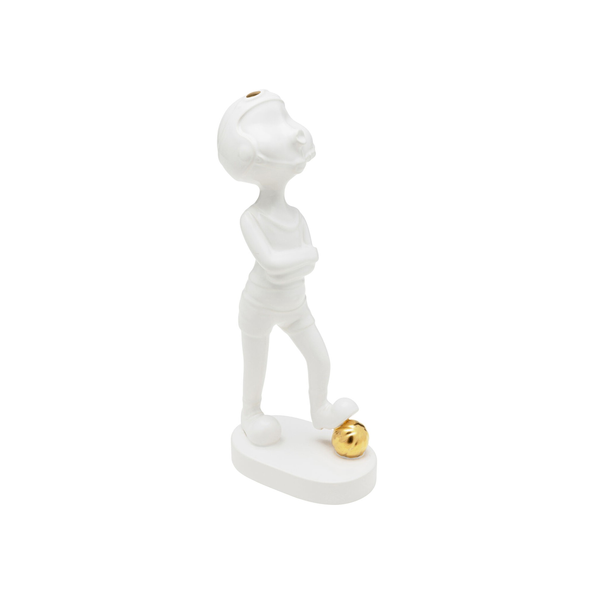 Figurine décorative Ball Girl blanc 29cm