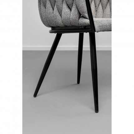 Chair with armrests Dean grey Kare Design