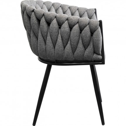 Chair with armrests Dean grey Kare Design