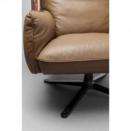 Swivel Armchair Paradiso brown Kare Design